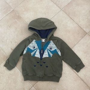 Gymboree zip up hoodie for boys size 18-24 months